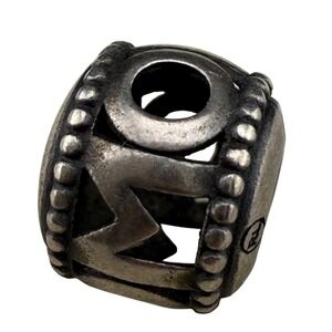 Sterling Silver MOM Charm Bead "ITALY 925 RL" For Pandora Bracelet Necklace